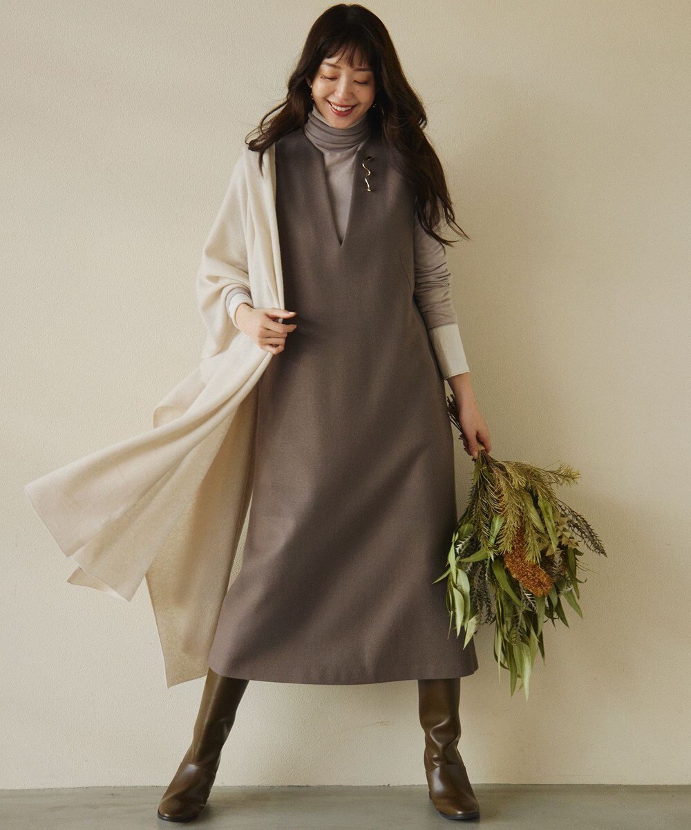 23区 S 【Oggi1月号/CLASSY.11月号掲載】スムージーコットン タートルネック ニット 