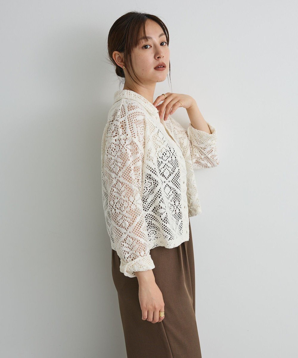 CRAFT STANDARD BOUTIQUE クロシェレースカーディガン 