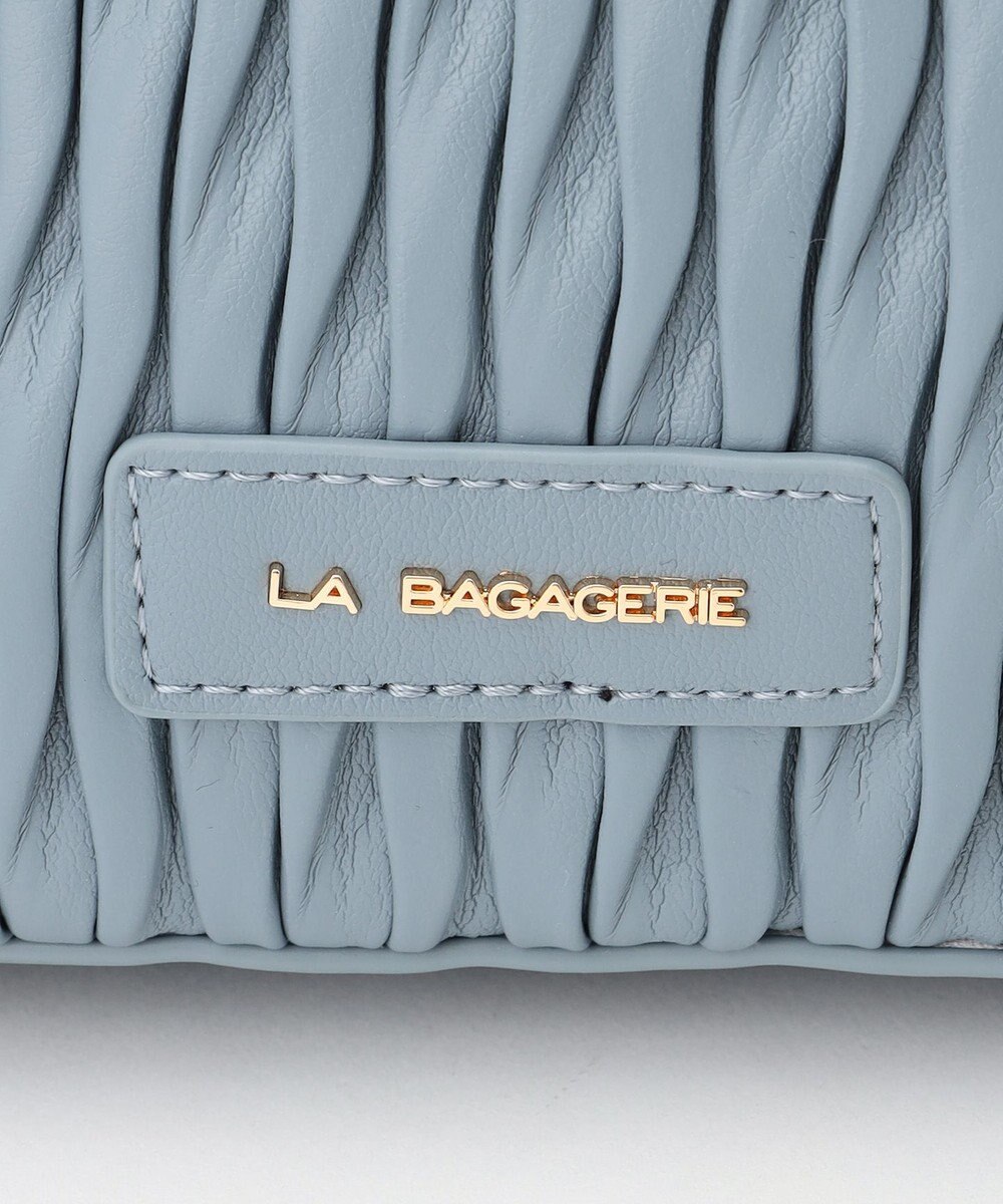 LA BAGAGERIE ランダムプリーツ2WAYハンドバッグ 