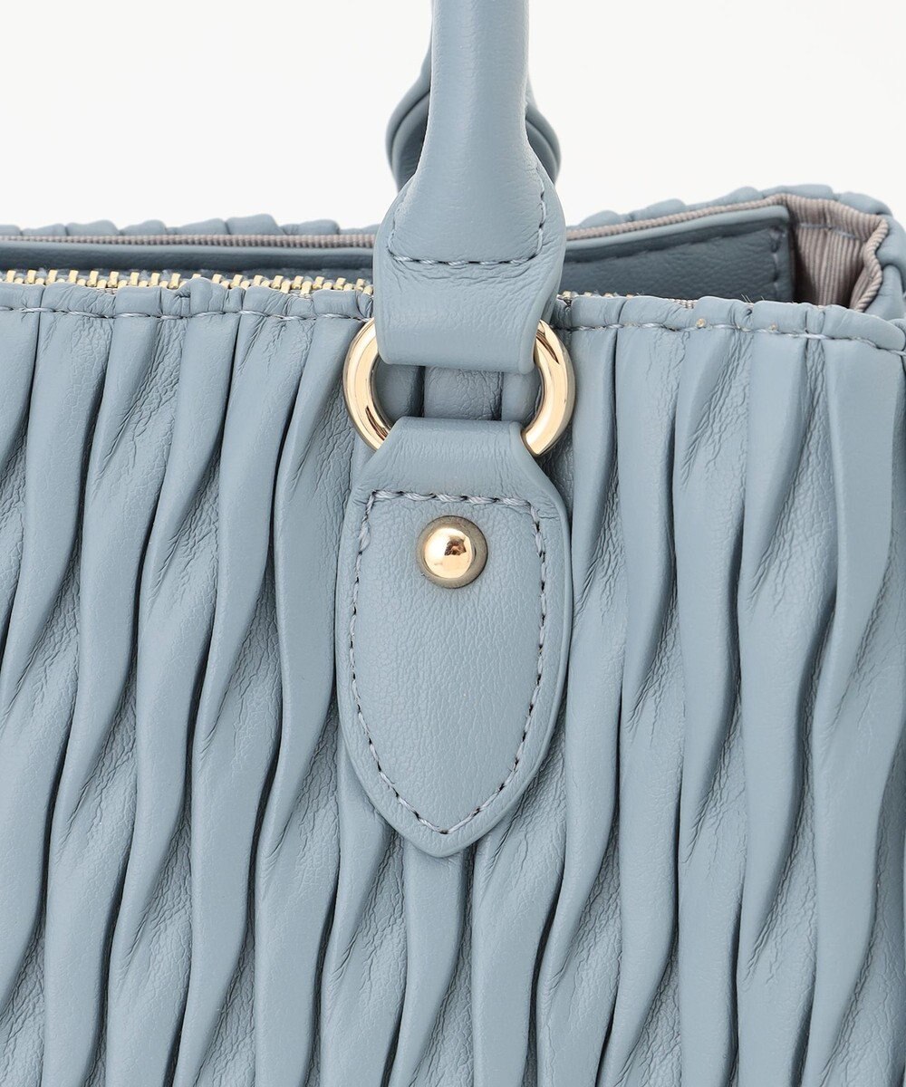 LA BAGAGERIE ランダムプリーツ2WAYハンドバッグ 