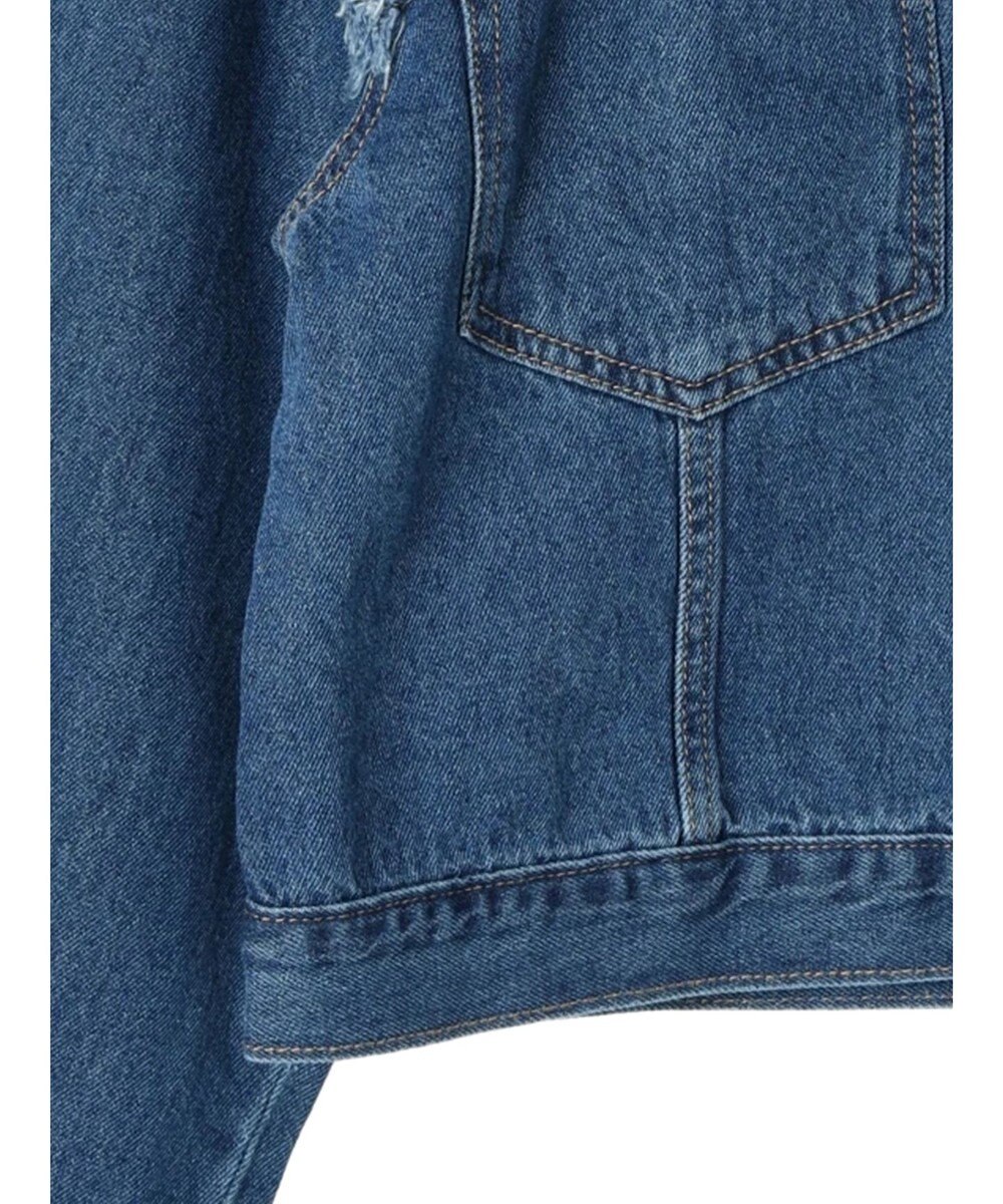 Green Parks ・Ｄｏｕｂｌｅ　Ｆｌａｇｓ　　ショルダーフリルＧジャン 