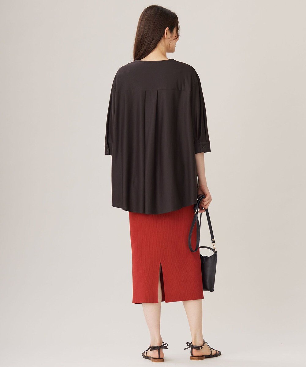 自由区 L 【カタログ掲載・洗える】リヨセルコットンツイル ブラウス 