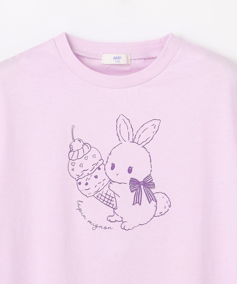 ANY KIDS 【綿100%/接触冷感】ひんやり オーバーサイズ アニマルTシャツ 