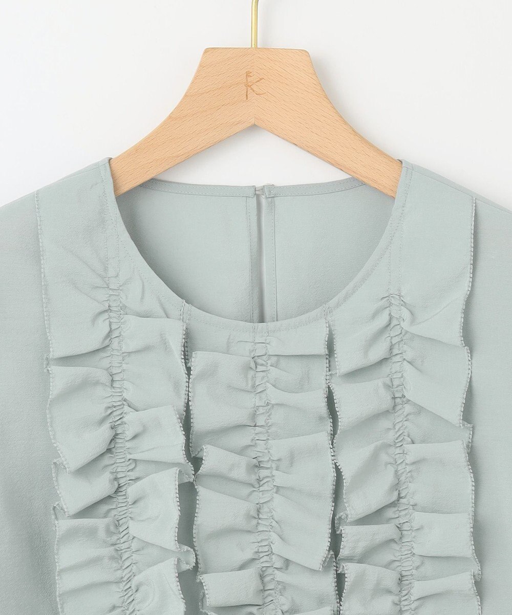 組曲 S 【WEB限定】ヴィンテージジョーゼットフリル ブラウス 