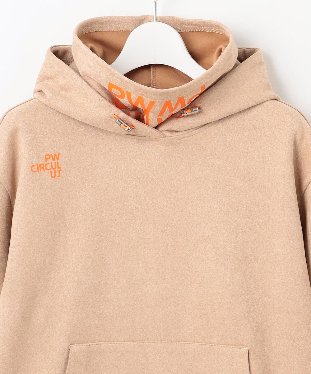 PW CIRCULUS 【WOMEN】スエード調 デタッチャブルフーディ 