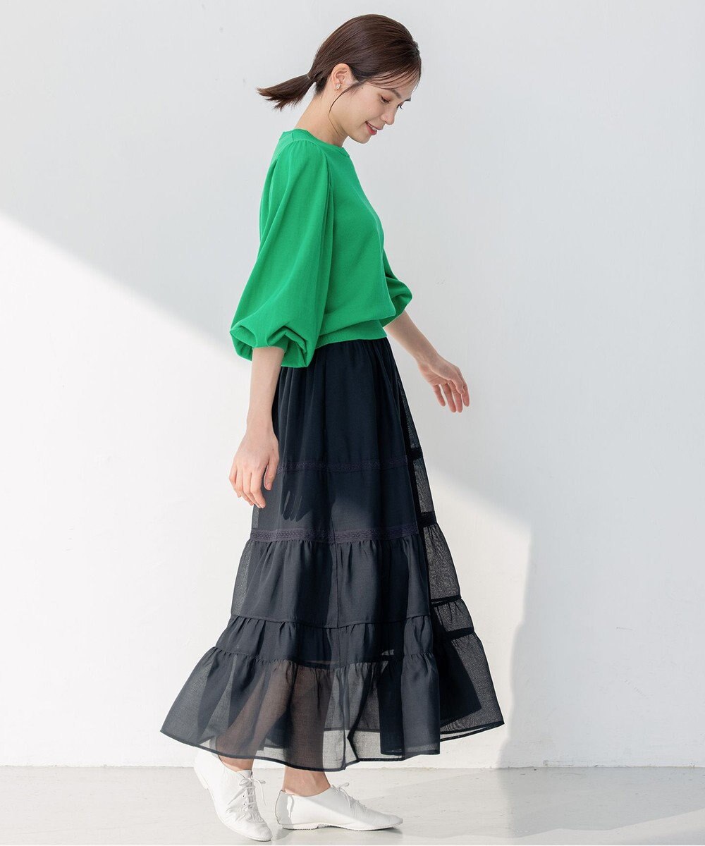 組曲 【洗える】レーシーボイル スカート 