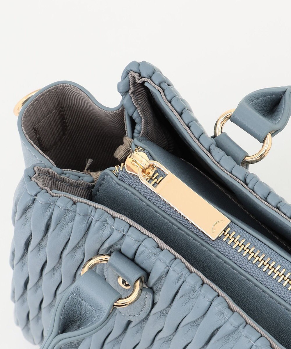 LA BAGAGERIE ランダムプリーツ2WAYハンドバッグ 