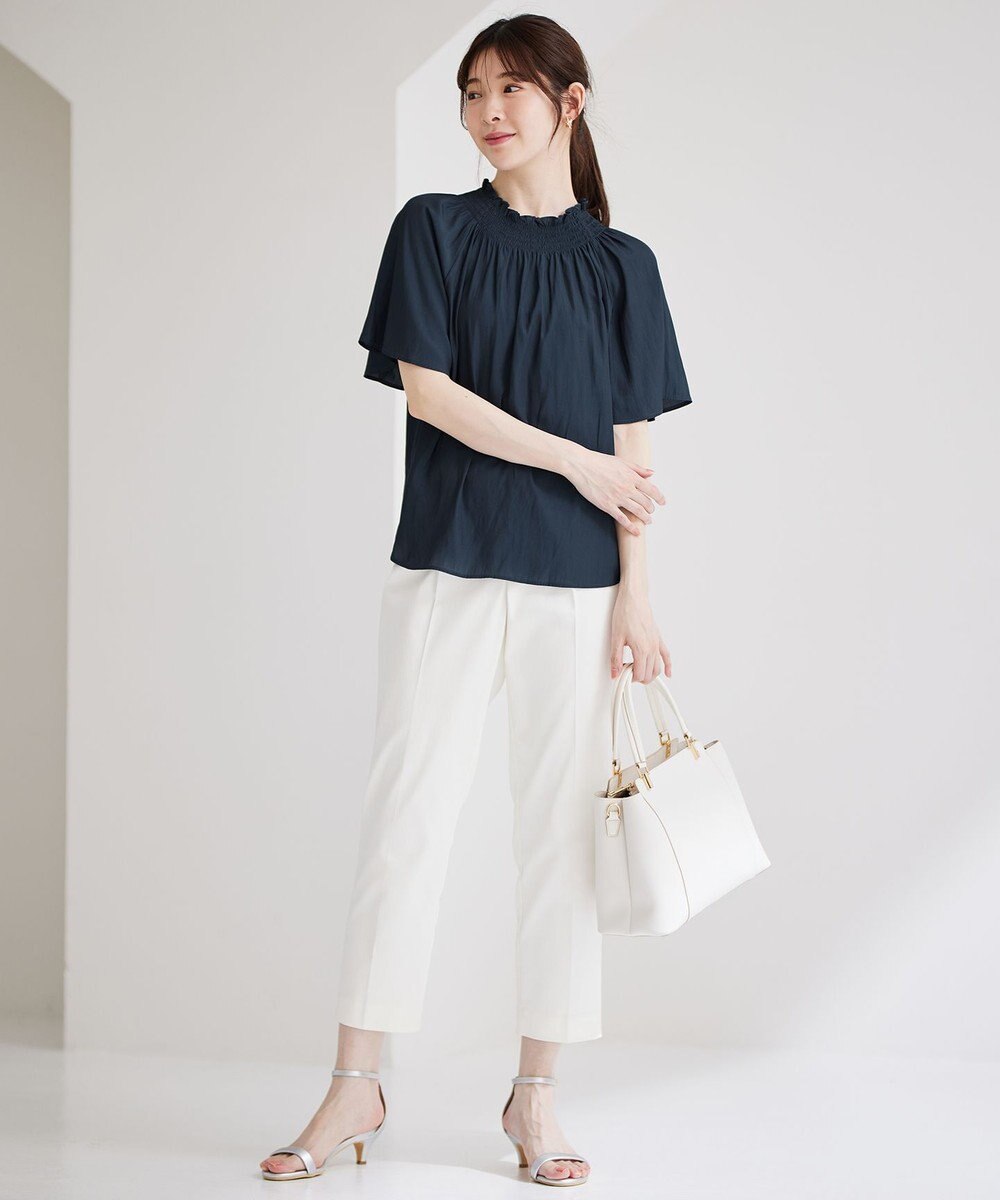 ANY SIS 【接触冷感・UVカット・撥水】クールタッチテーパード パンツ 