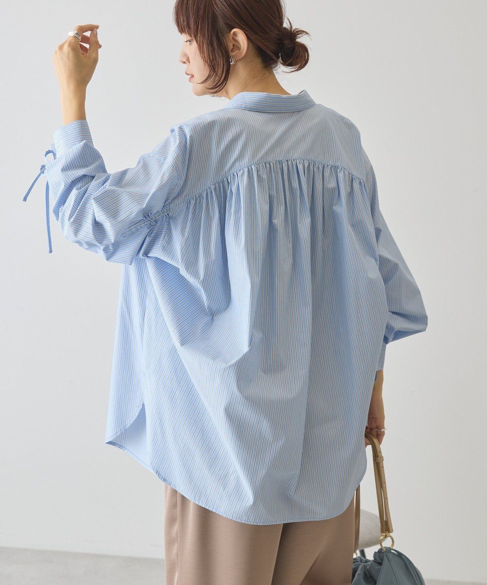 AMERICAN HOLIC 【イージーケア】バックギャザーリボンシャツ 