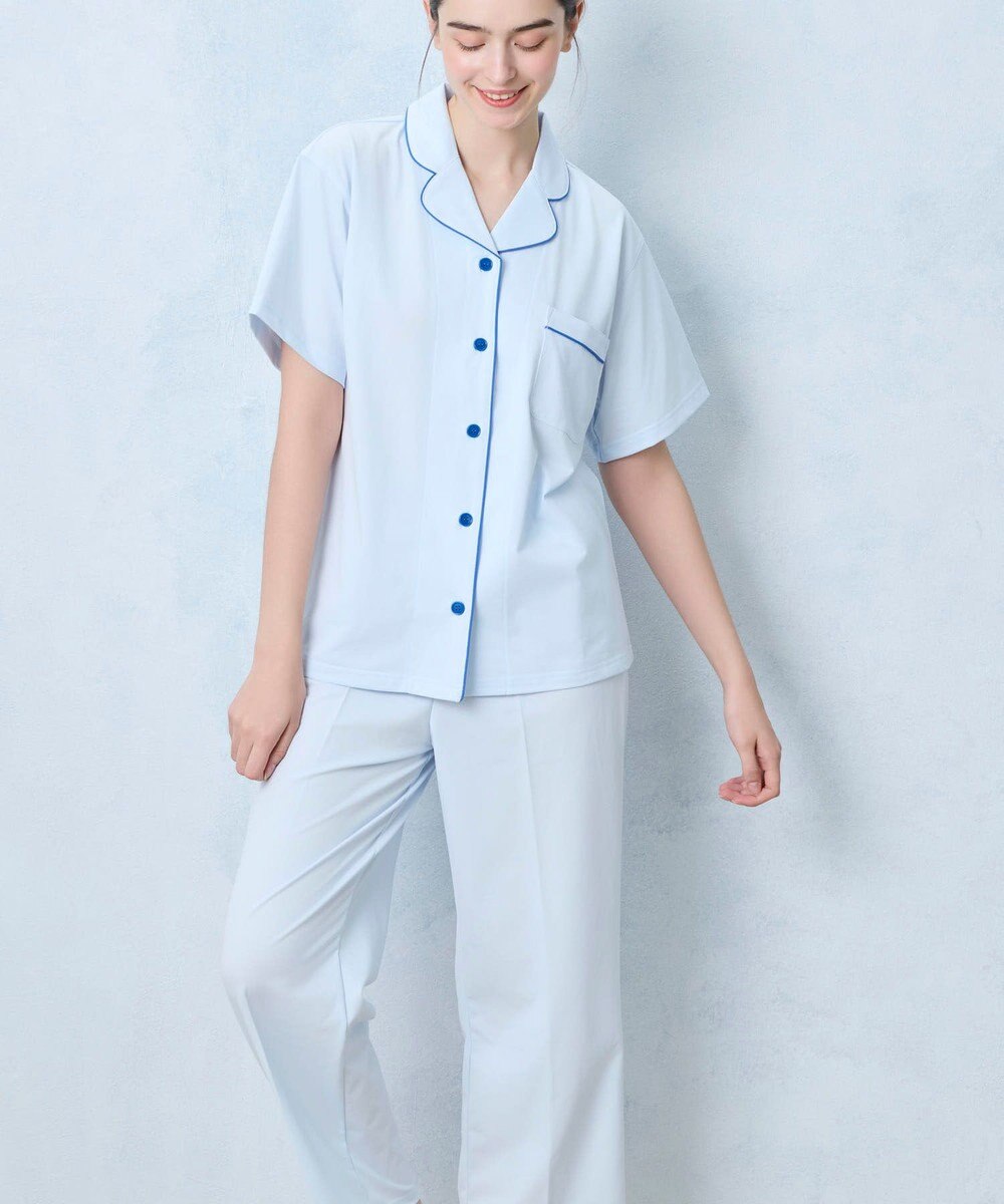 une nana cool 【綿混】両染ジャージ半袖パジャマ MADE WITH LIBERTY FABRIC 