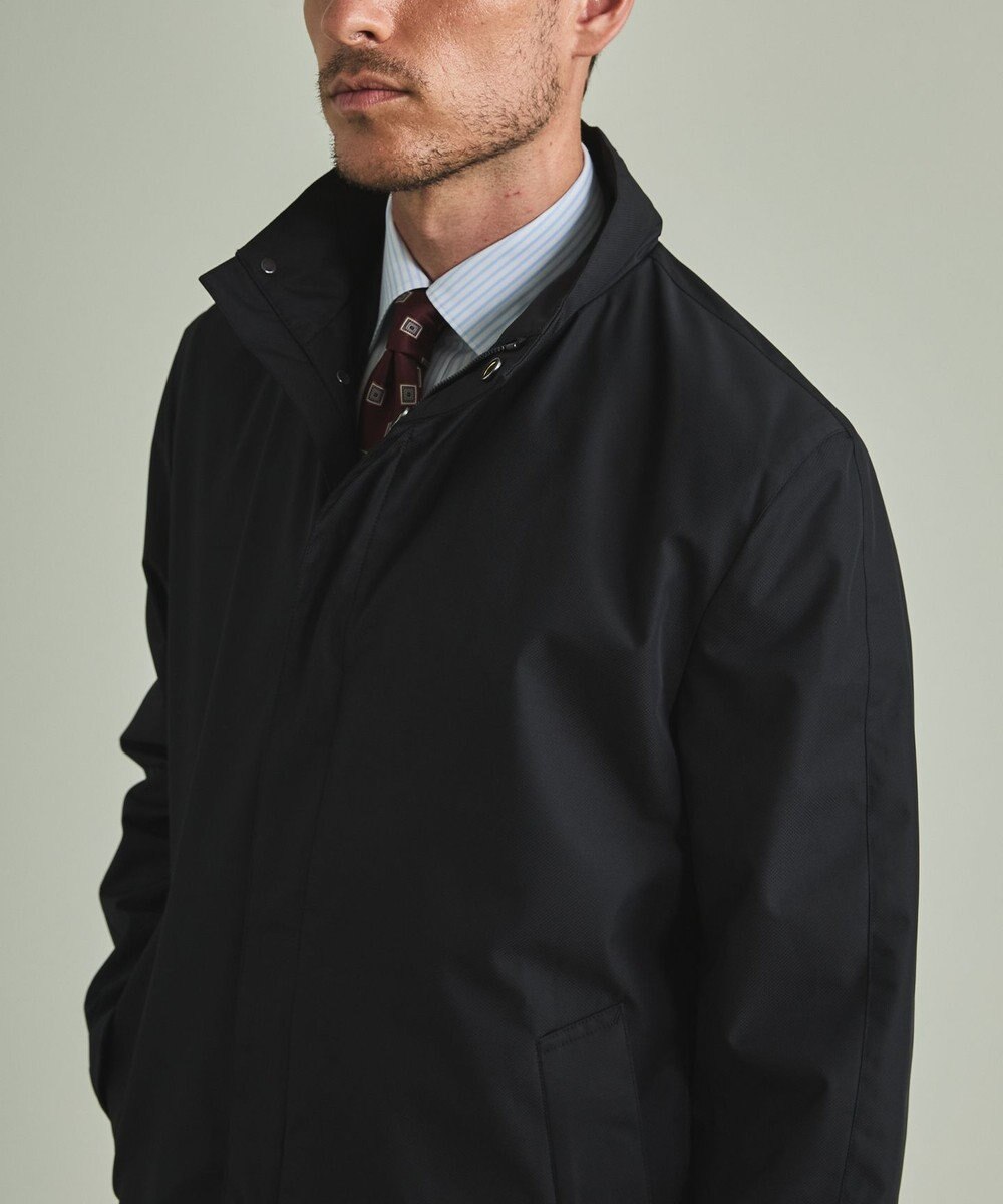 GOTAIRIKU 【防水/軽量/シワになりにくい】ラスタードビーメモリーラミネーションコート_スタンドカラー(24年モデル) 