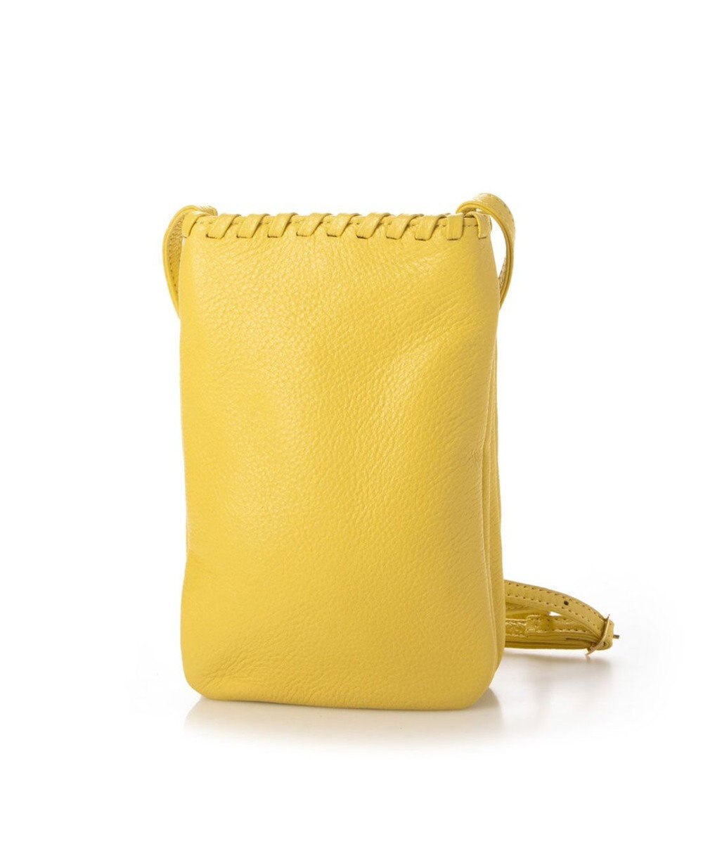 UNBILLION perche 牛革ソフト3層かがりショルダーバッグ 