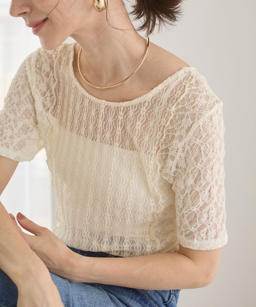 WEGO 【ANGIE VINTAGE】レースTシャツ 