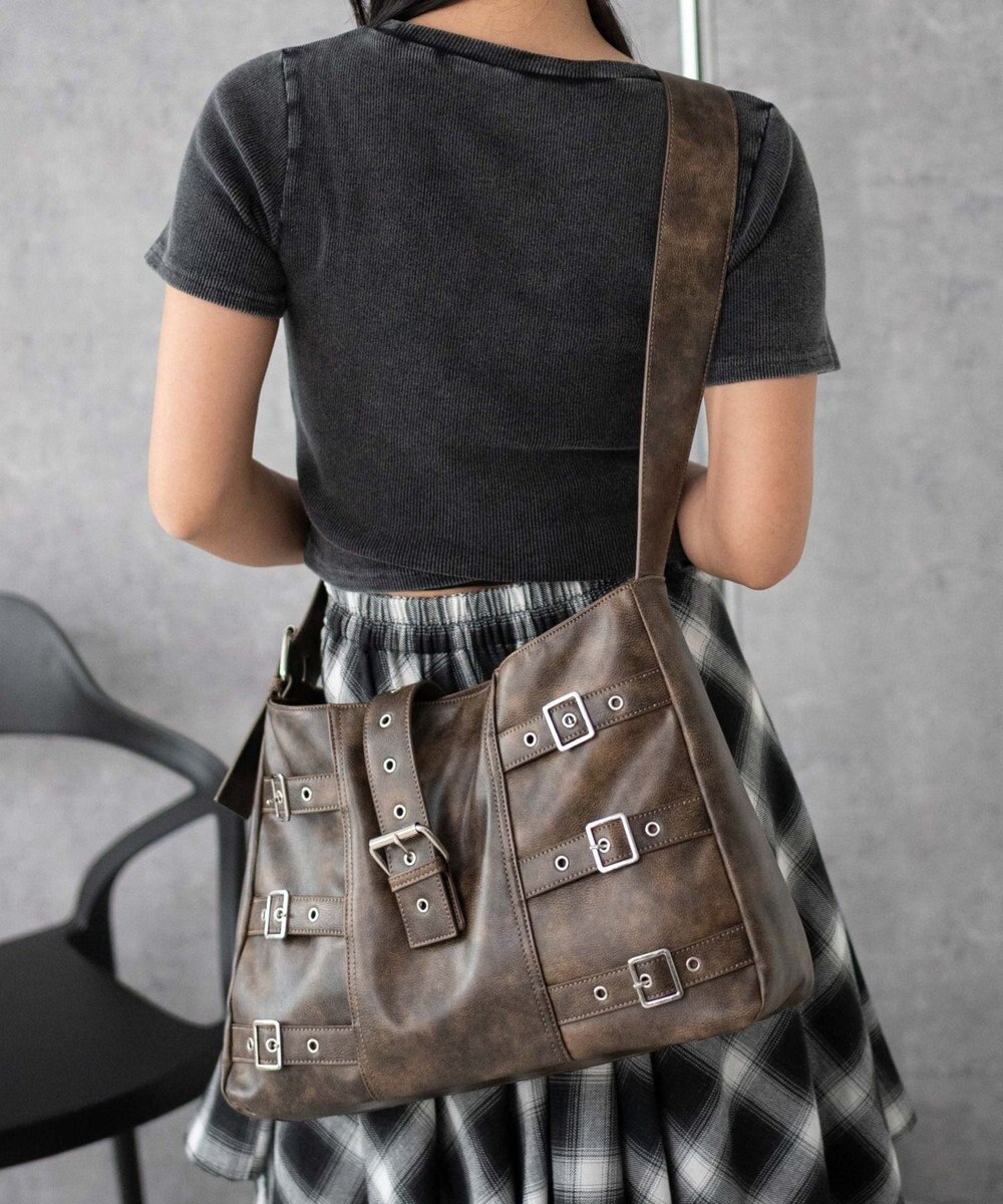 WEGO ベルトデザインBIGショルダー 