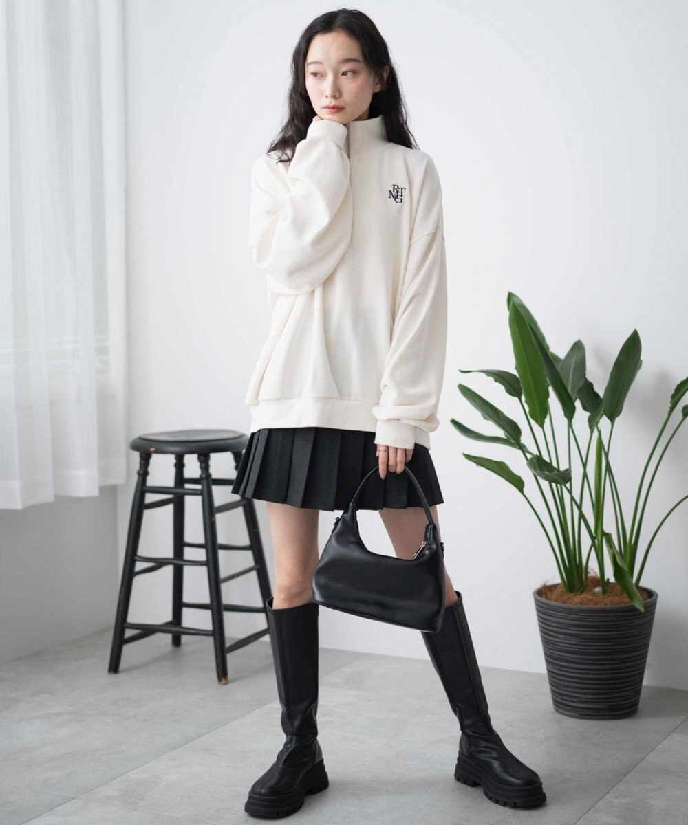 WEGO ハーフジップBIGスウェット 