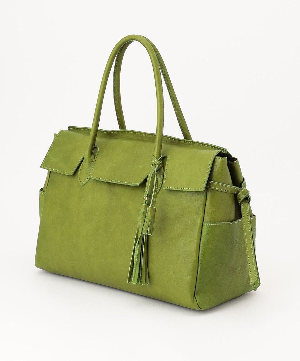 UNBILLION 【テレビ ドラマ着用アイテム】perche 姫路オイルレザーフラップ付きトートバッグ 