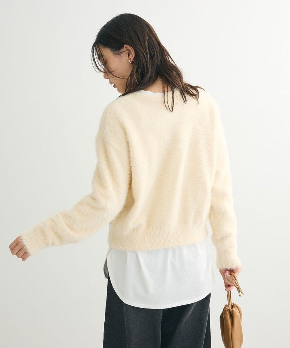 Green Parks シャギーロゴニットプルオーバー 