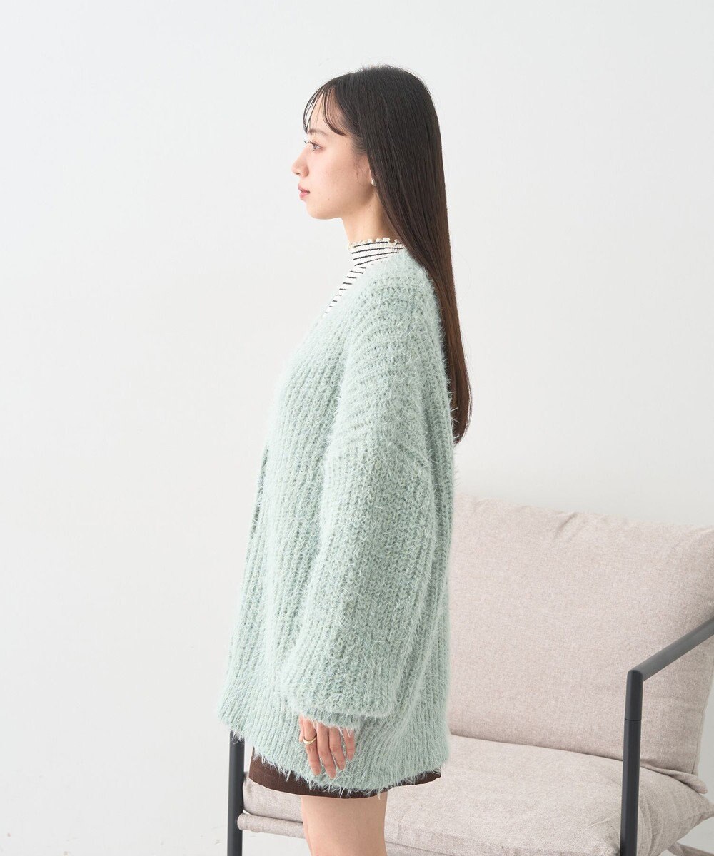 earth music&ecology 【予約】カラーミックスシャギーカーディガン 