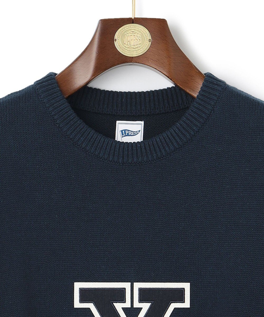 Pennant Label】Varsity Crewneck Sweater / Yale / J.PRESS MEN