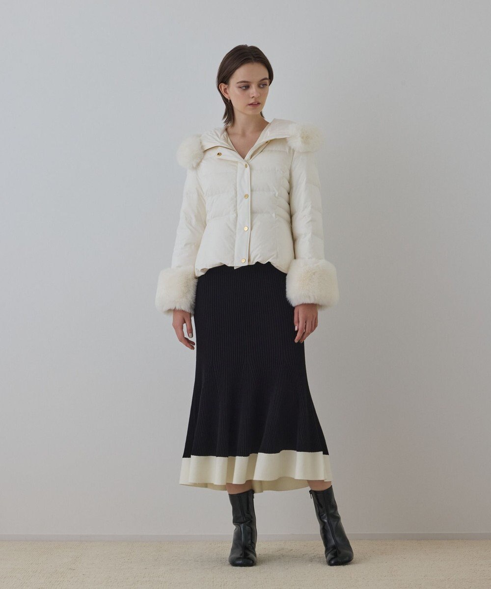 GRACE CONTINENTAL エコファーショートダウンジャケット 