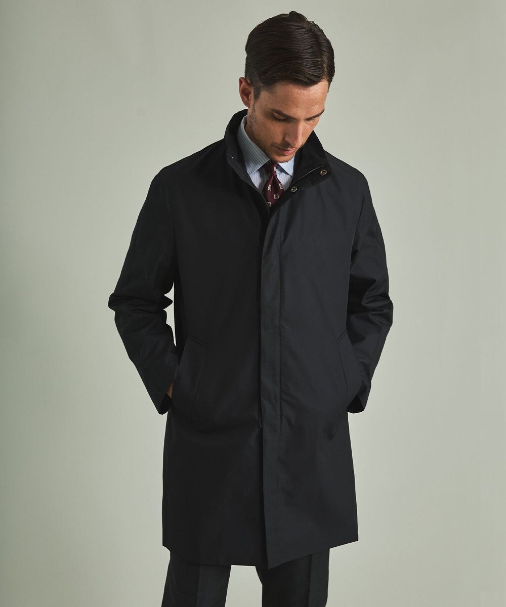 GOTAIRIKU 【防水/軽量/シワになりにくい】ラスタードビーメモリーラミネーションコート_スタンドカラー(24年モデル) 