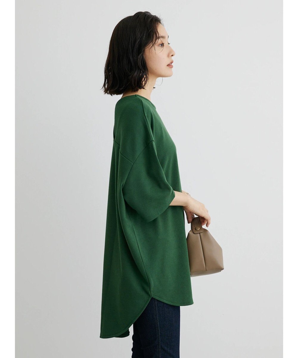 Green Parks ミニ裏毛バックカシュクール半袖チュニック 