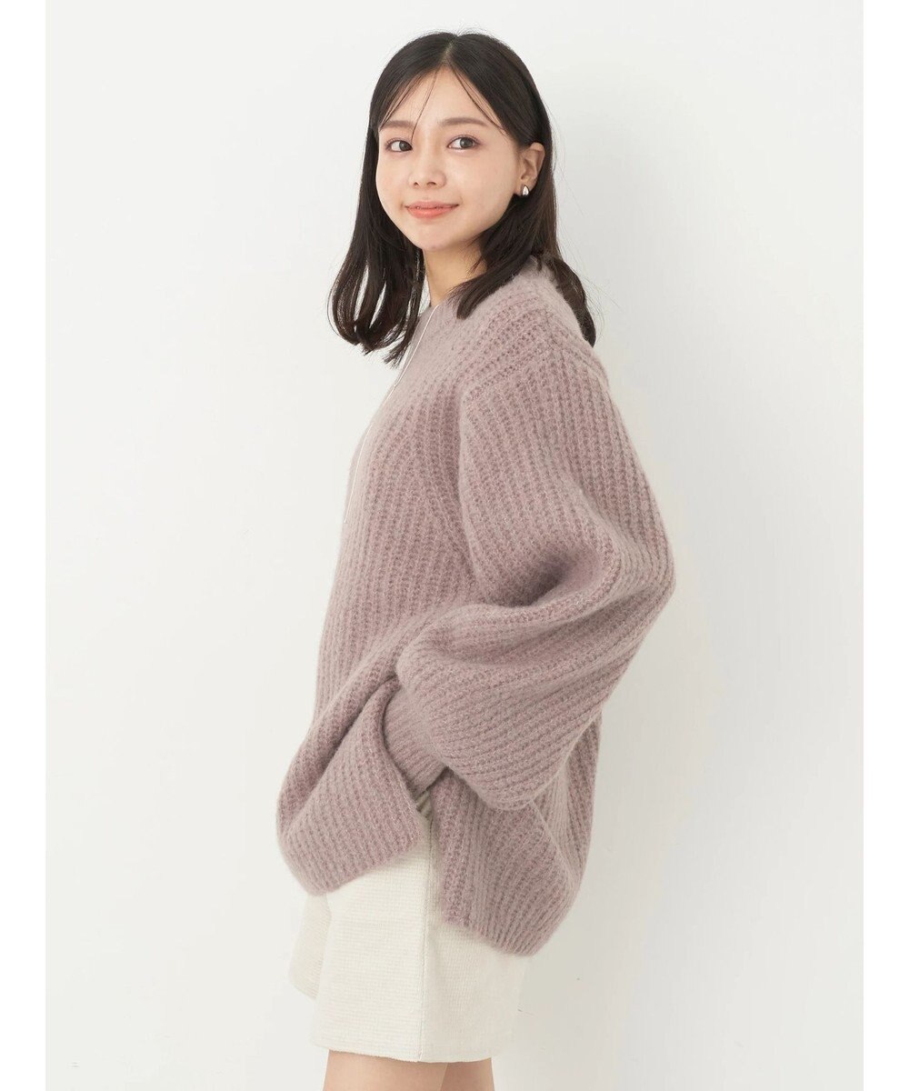 earth music&ecology フワフワＭＩＸヤーンチュニック 