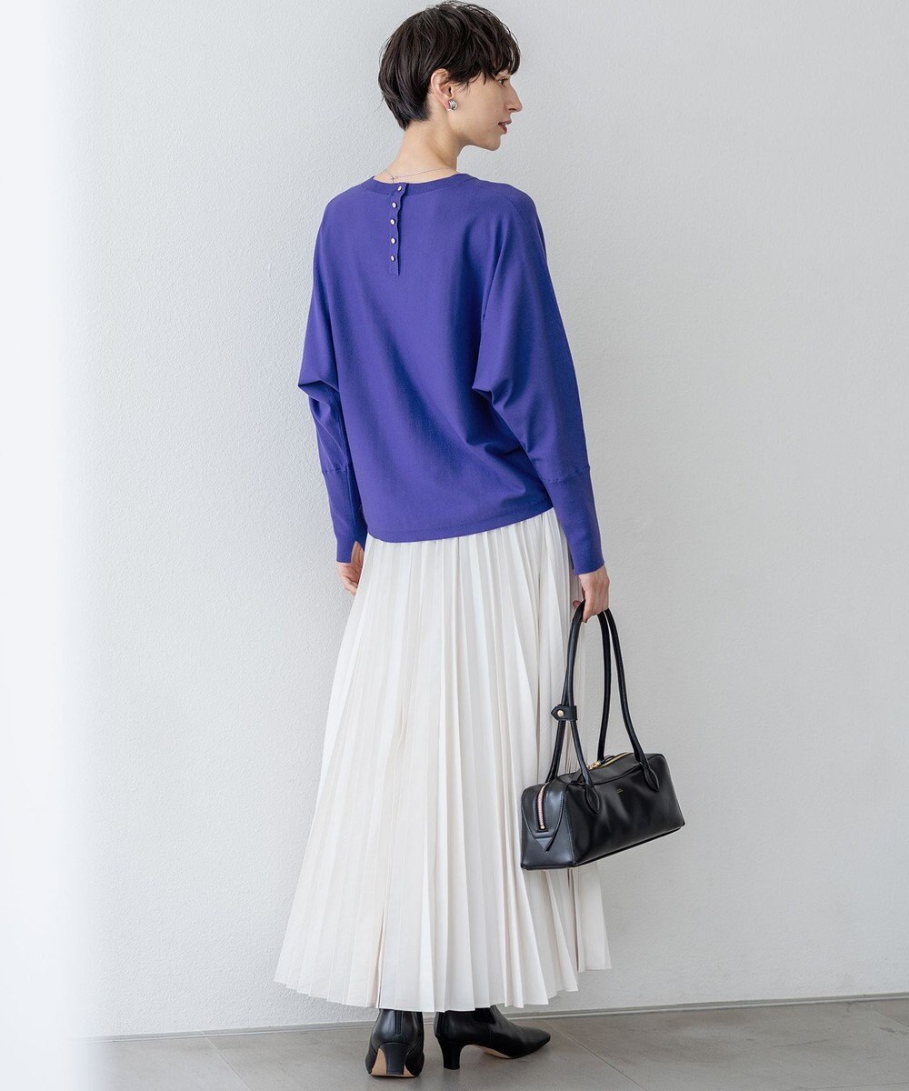 23区 【洗える/吊り干しOK】ヴィスコースストレッチ ドルマンスリーブ ニット 