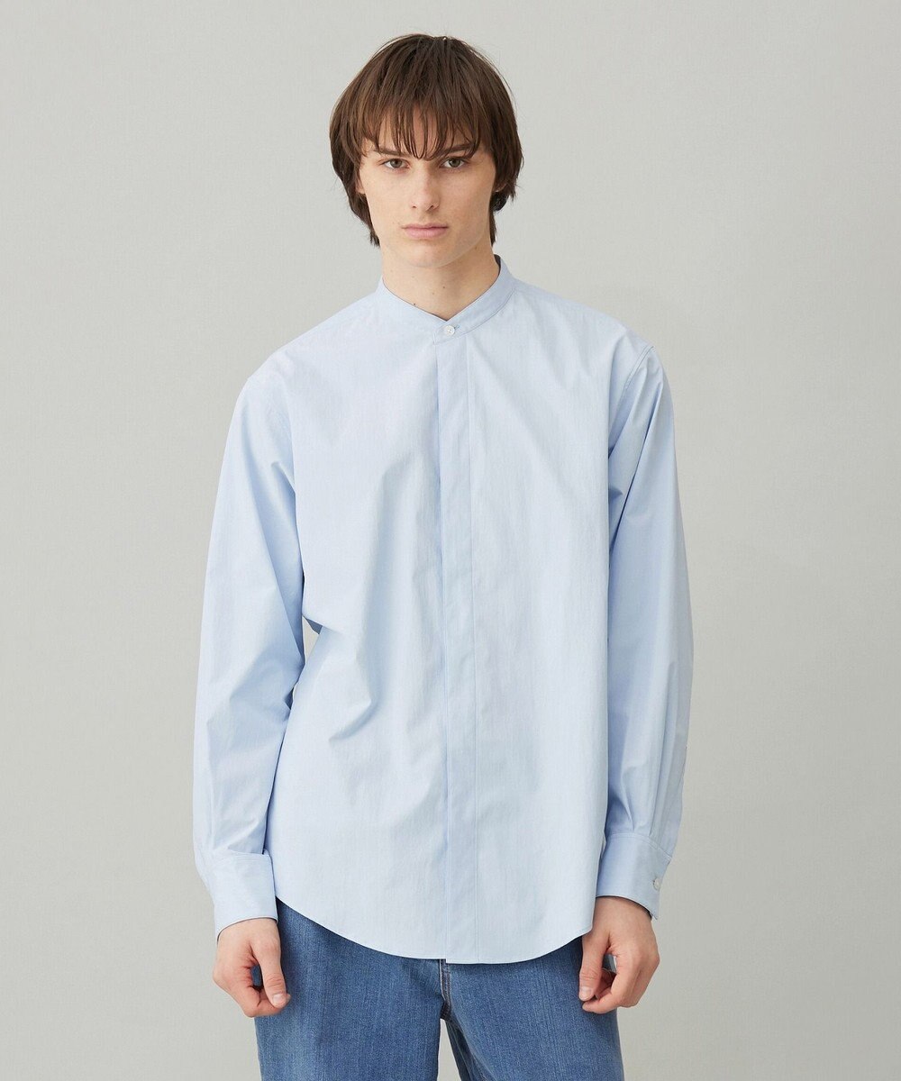 UNFILO MENS コンフォートシャツ バンドカラー 