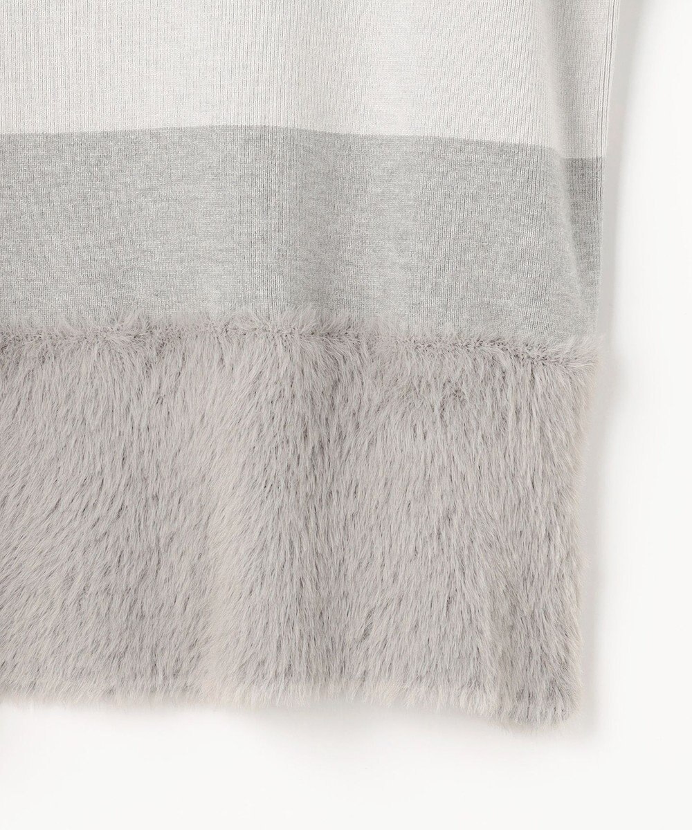 ANY SIS フェザーブロッキング ニット 