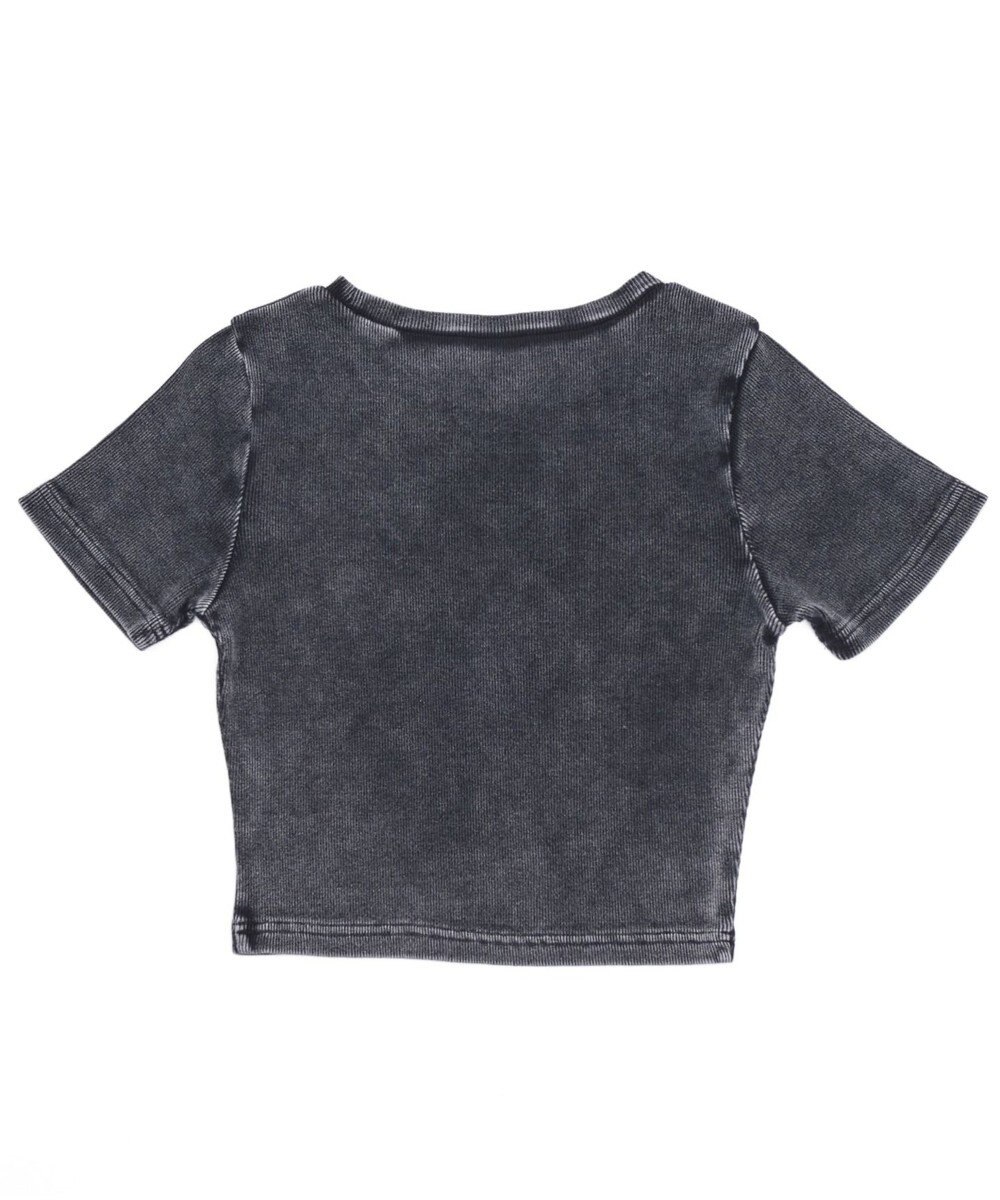 WEGO ヴィンテージウォッシュグラフィックリブT 