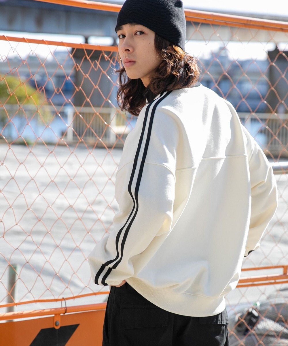 WEGO ヘビーウエイトラインスリーブプルオーバー 