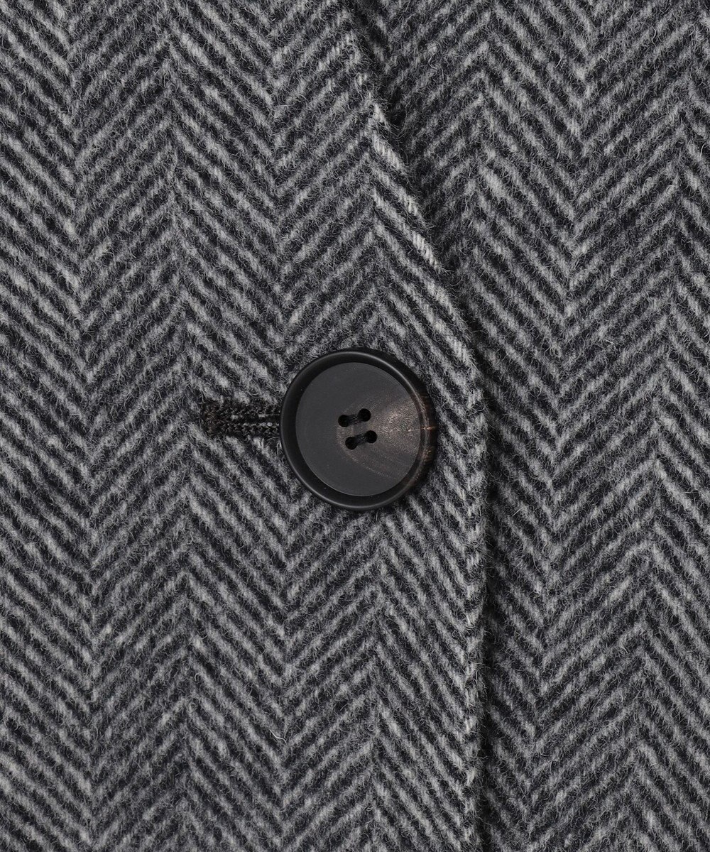 ICB WoolRever ノーカラーショートコート 