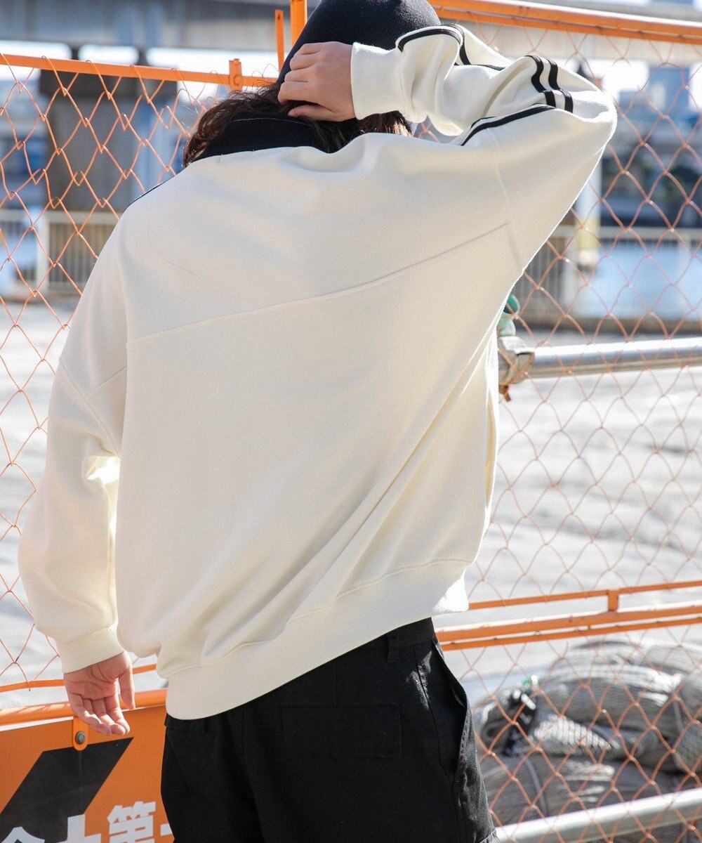 WEGO ヘビーウエイトラインスリーブプルオーバー 