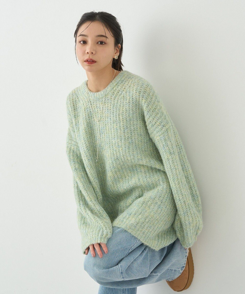 earth music&ecology ふわふわＭＩＸヤーンチュニック 