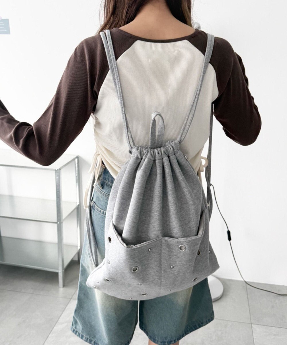 WEGO ハトメデザインナップサック 