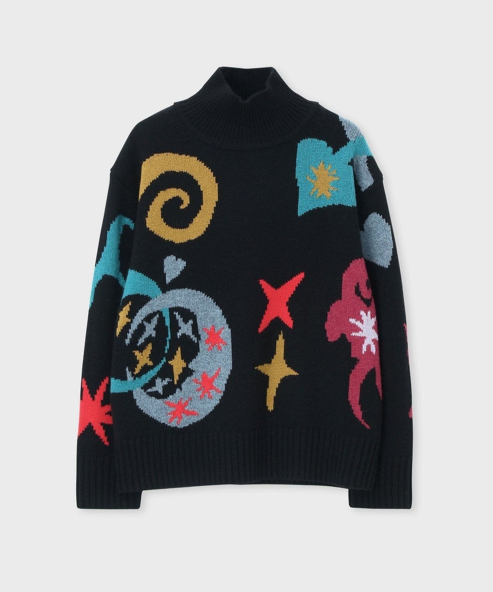 Paul Smith Zodiacインターシャ ニット ブラック