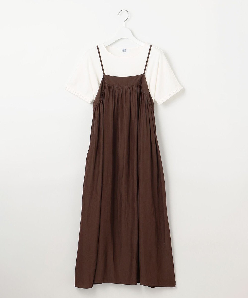 J.PRESS LADIES 【WEB限定・洗える】キャミワンピース カットソー ツインセット 