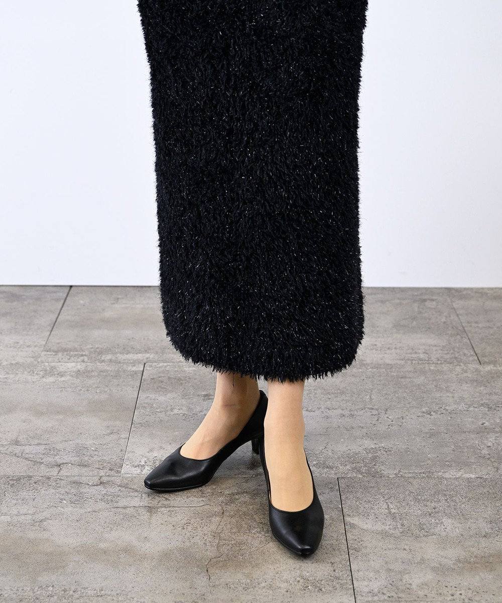 Pointer 【5cmヒール】日本製 高級本革プレーンパンプス 