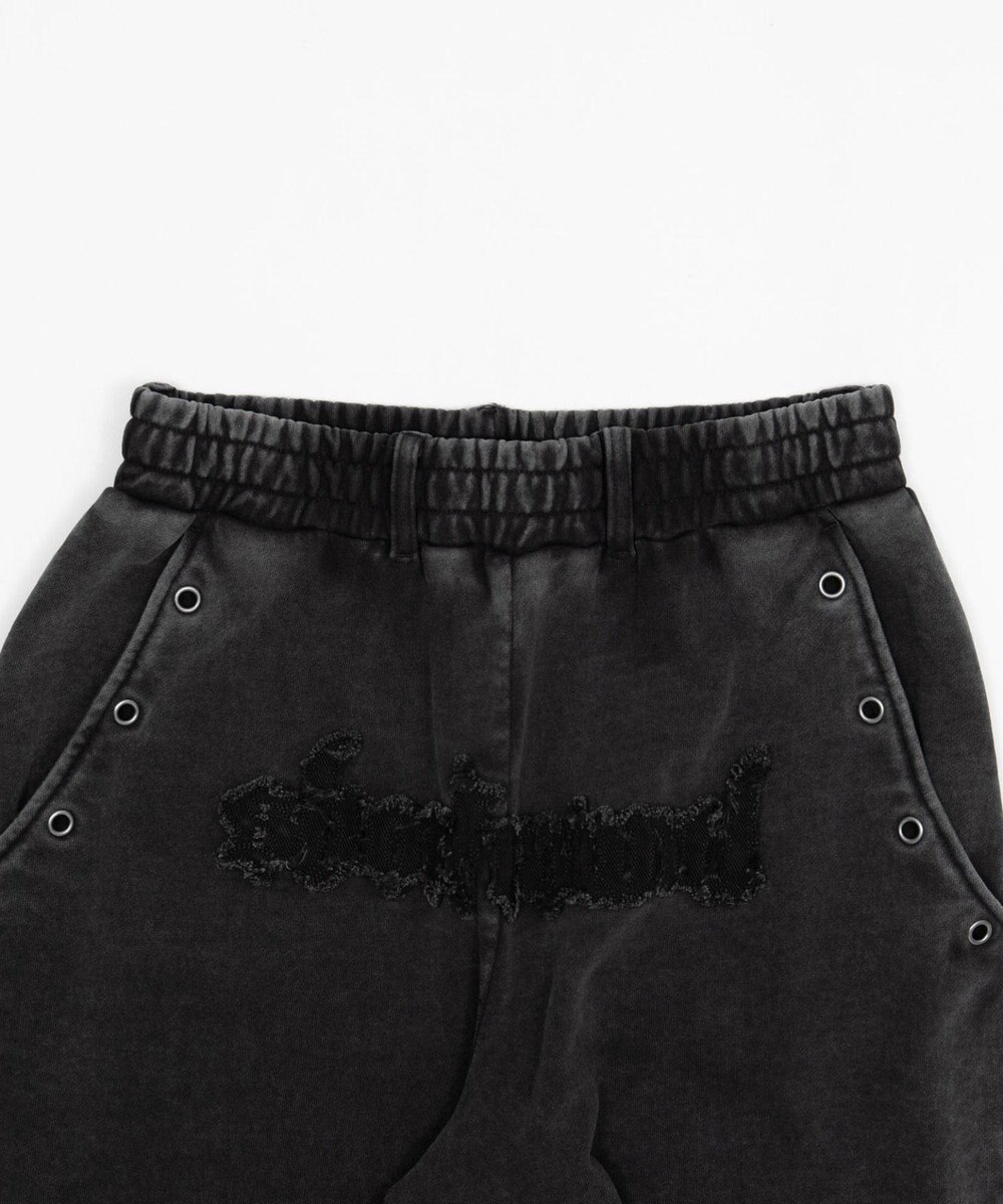 WEGO 【ウエストゴム/ユニセックス着用ITEM】ブリーチハトメスウェットパンツ 