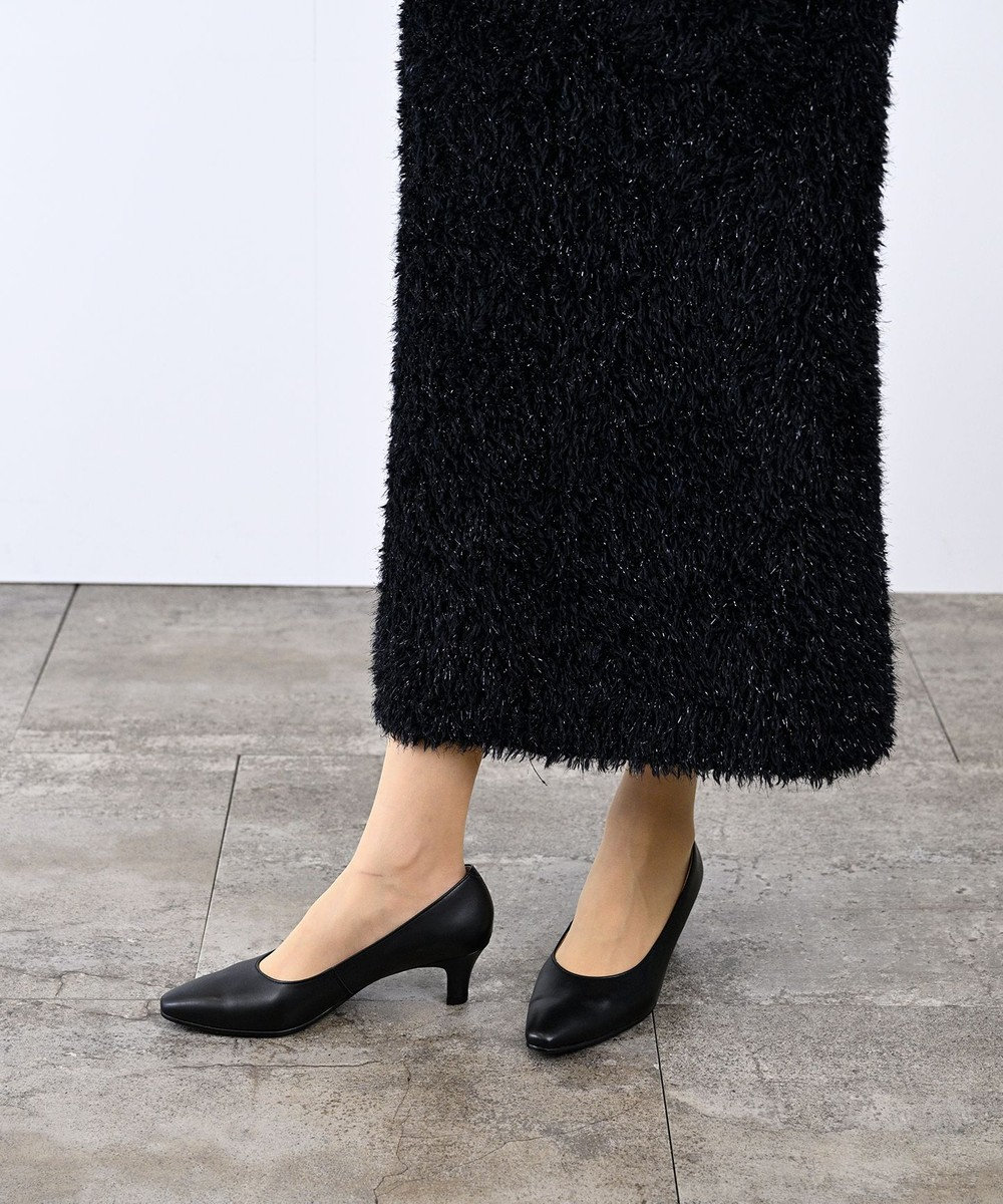 Pointer 【5cmヒール】日本製 高級本革プレーンパンプス 