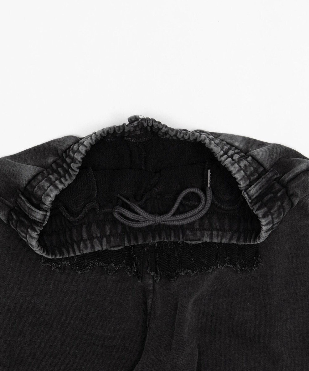 WEGO 【ウエストゴム/ユニセックス着用ITEM】ブリーチハトメスウェットパンツ 