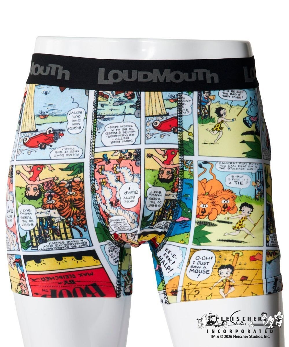 FILA GOLF／marie claire 【LOUDMOUTH×Betty Boop™】メンズ ボクサーパンツ 