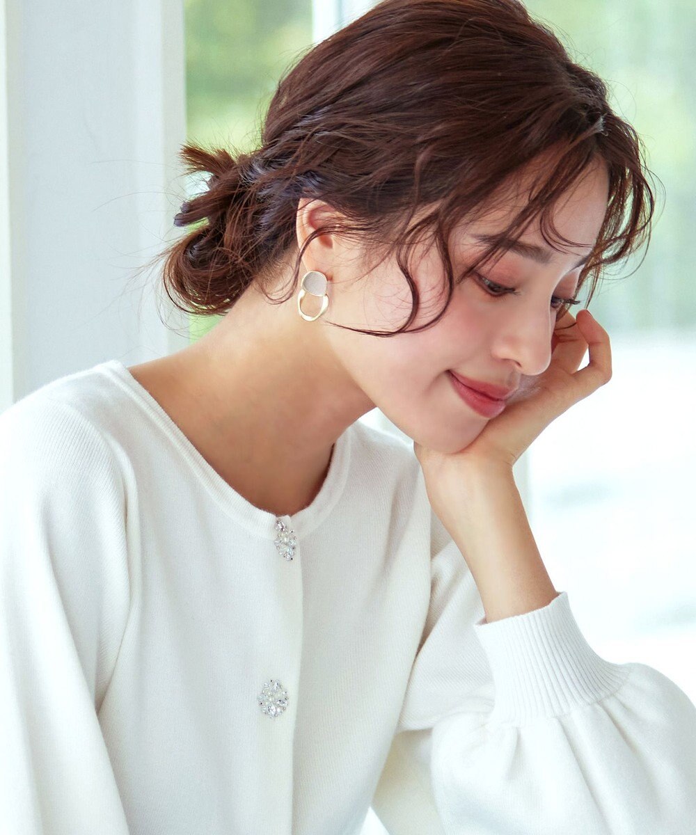 Tiaclasse カラーメタルリングピアス 