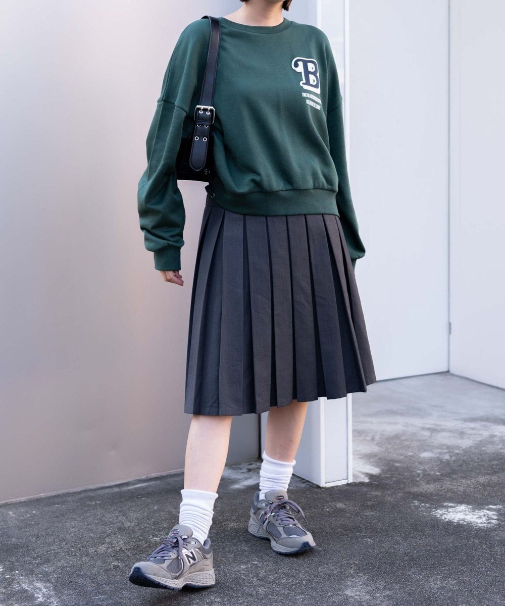 WEGO フォームプリントロゴスウェット 