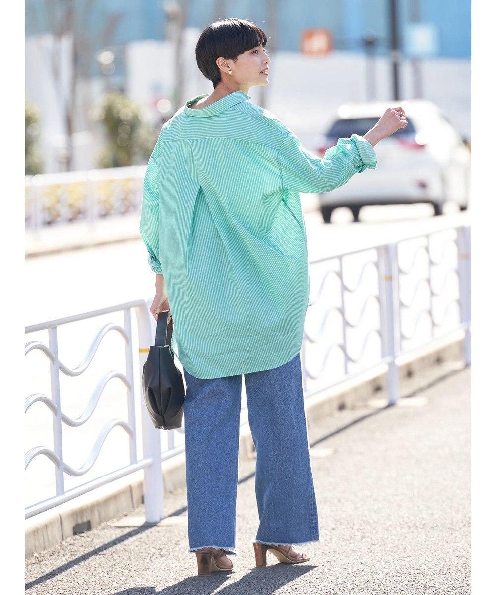 AMERICAN HOLIC ＵＶカット加工バックタックシャツチュニック 