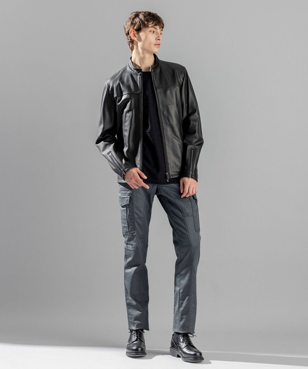 JOSEPH HOMME <WEB限定>ライトゴートシュリンクレザー　シングルライダース 