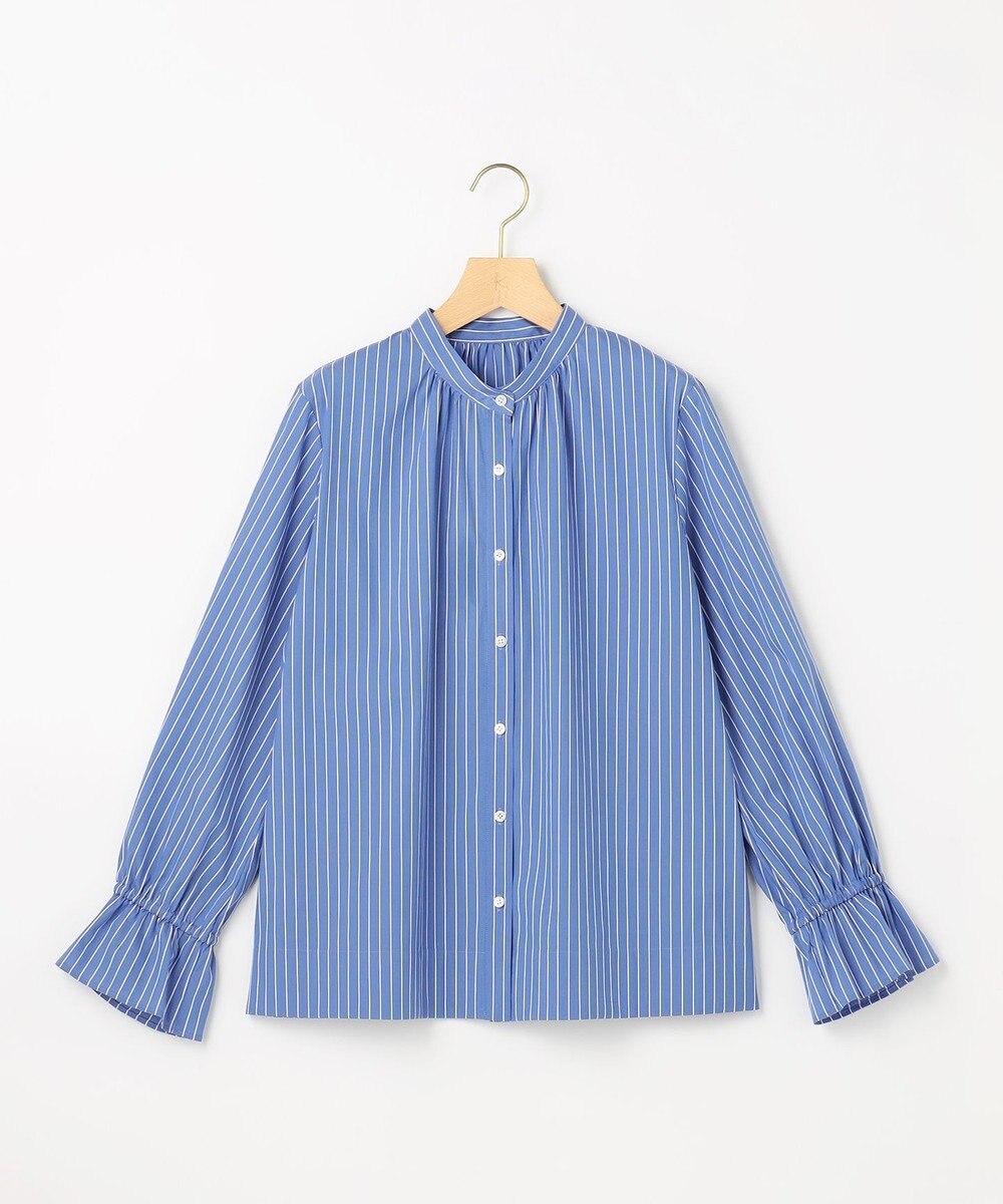 組曲 【先行予約・2WAY】エアリーシャーティングフリル襟 ブラウス 