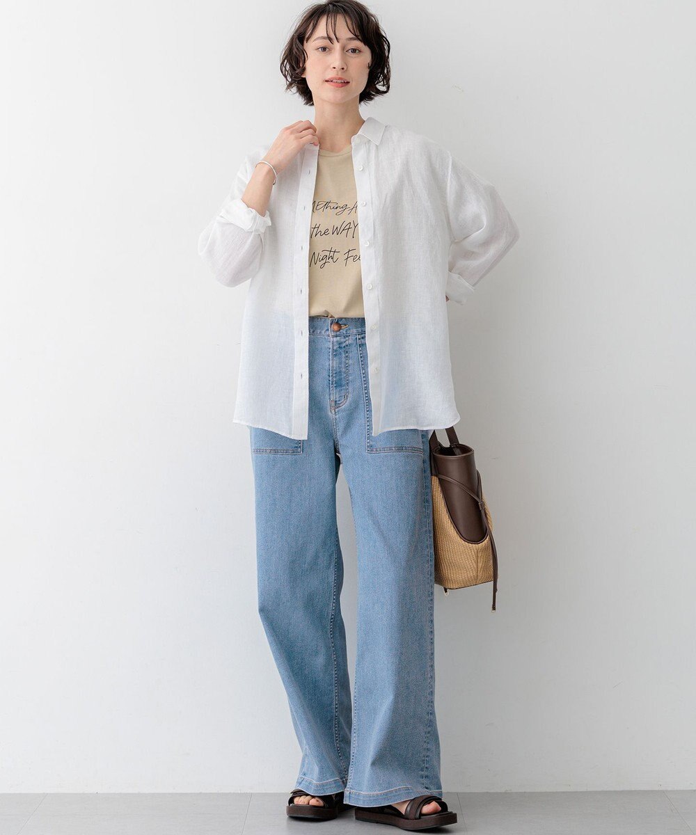 23区 L 【見上愛さん着用】23区 Summer DENIM ベイカーパンツ 