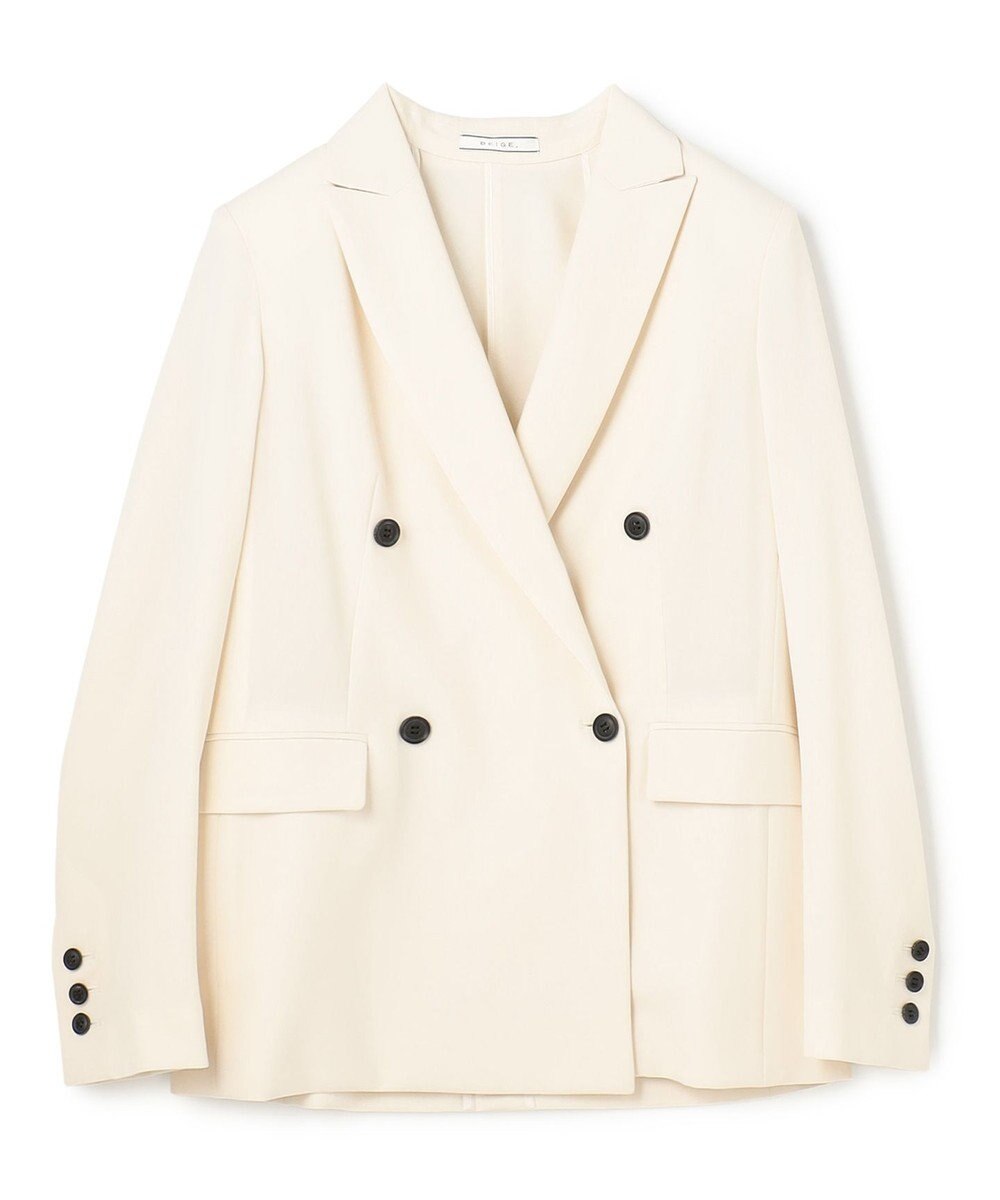 BEIGE， 【セットアップ対応】SPHENE / ダブルブレストピークドラペルジャケット 